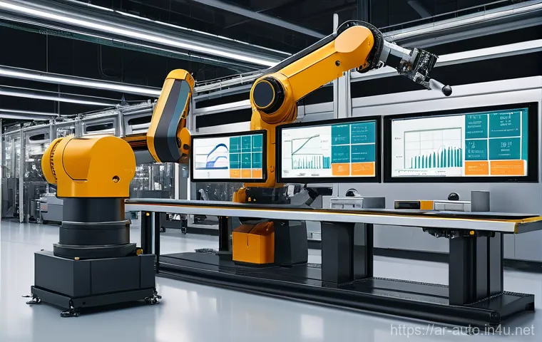 공장자동화 엔지니어의 해외 경험 - **Prompt:** A vibrant, professional, and diverse scene depicting an Arab automation engineer (male o...