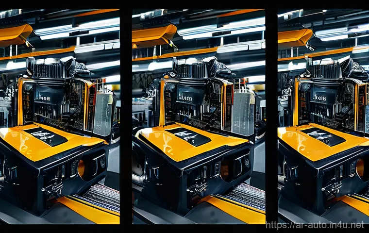 공장자동화 솔루션 도입 사례 - Here are three detailed image prompts in English, inspired by the provided text about smart factorie...