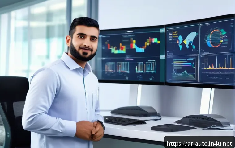 공장자동화 엔지니어 연봉 협상 전략 - A professional Middle Eastern automation engineer in modern office attire, confidently presenting a ...